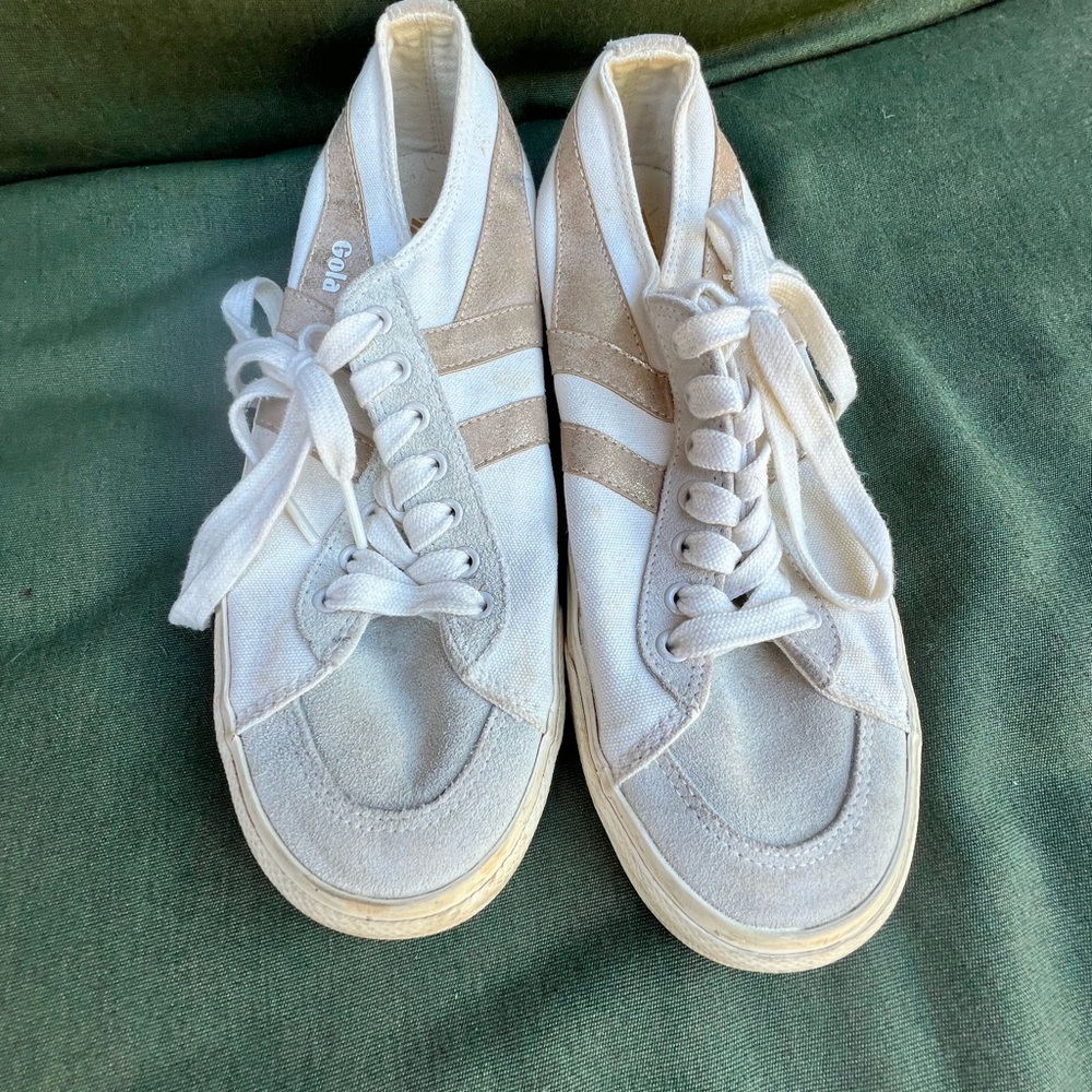 Gola White Canvas Sneakers